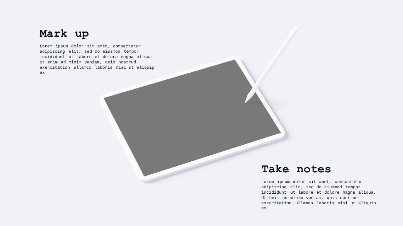Device Overview PowerPoint Template (Ocean Blue)