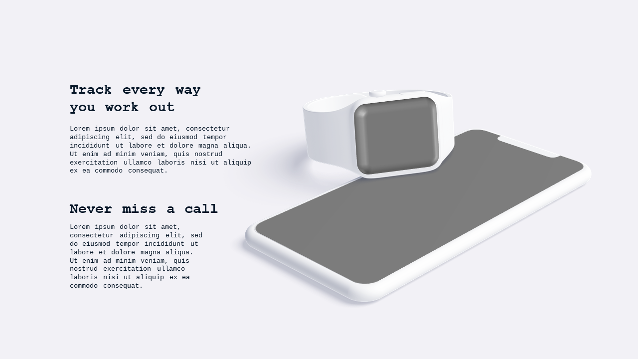 Device Overview PowerPoint Template (Ocean Blue)