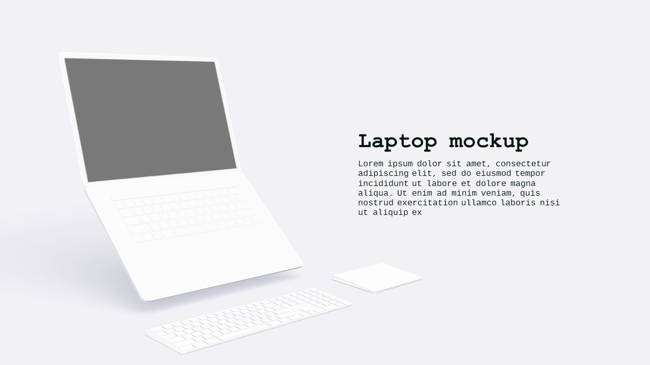 Desktop App Mockup PowerPoint Template Dark (Corp...
