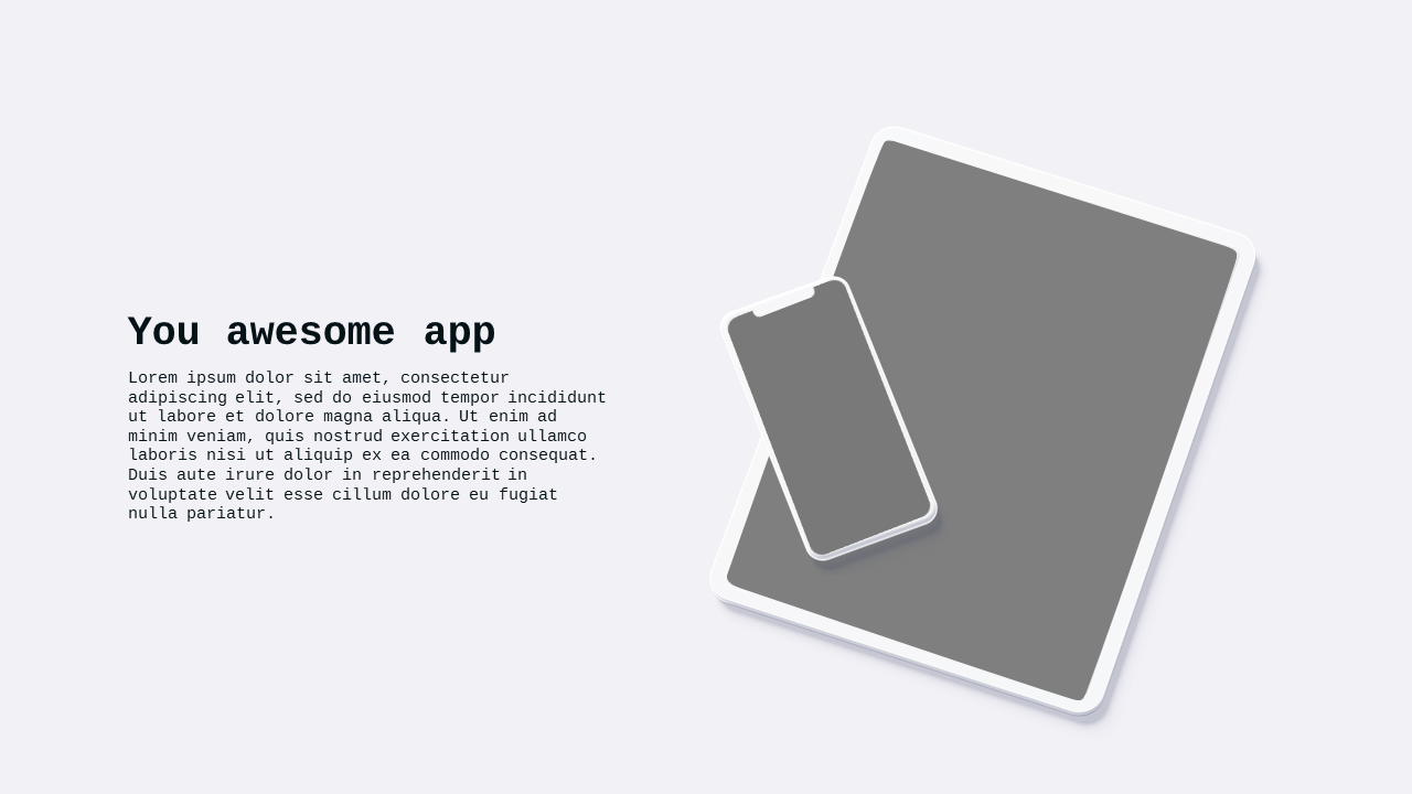 Desktop App Mockup PowerPoint Template Dark (Teal Modern)