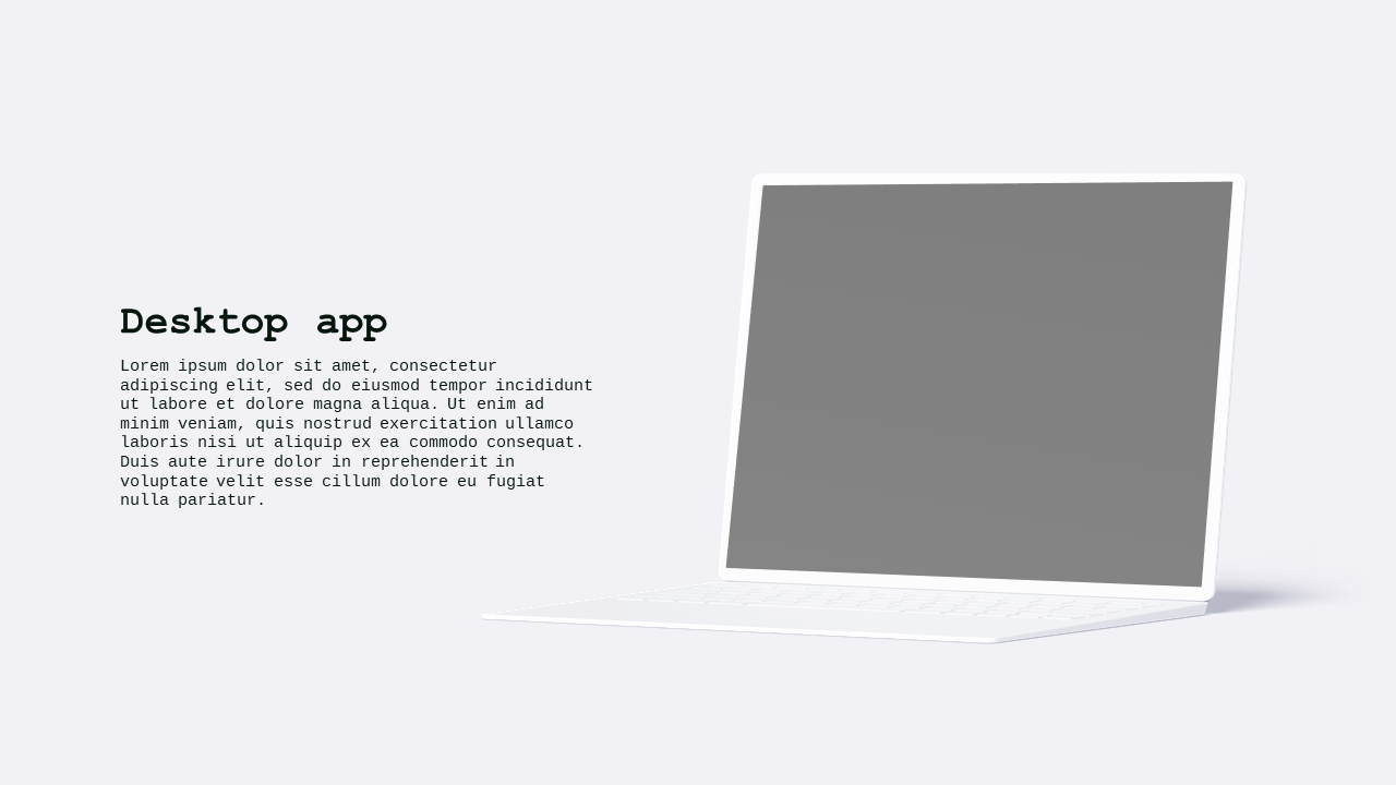 Desktop App Mockup PowerPoint Template (Corporate...