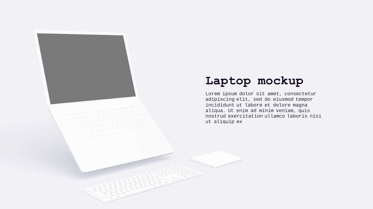 Desktop App Mockup PowerPoint Template (Royal Pur...