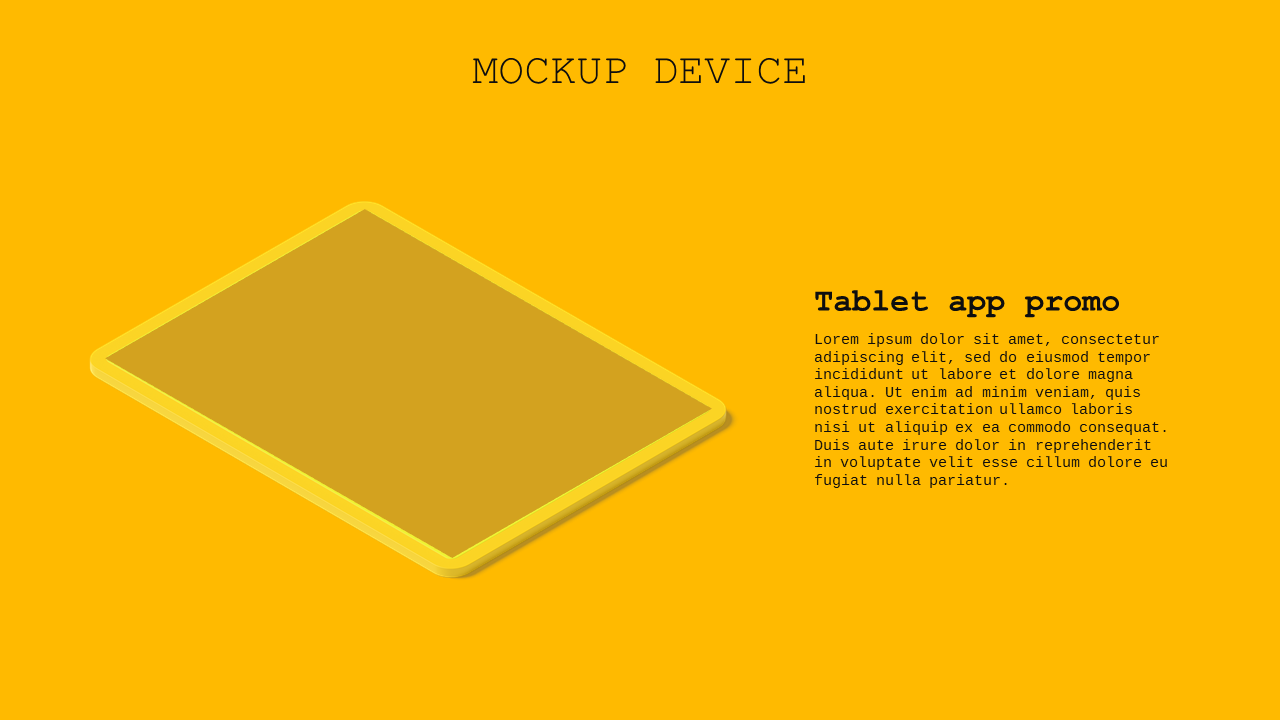 App Mockup PowerPoint Template Dark (Charcoal Gold)