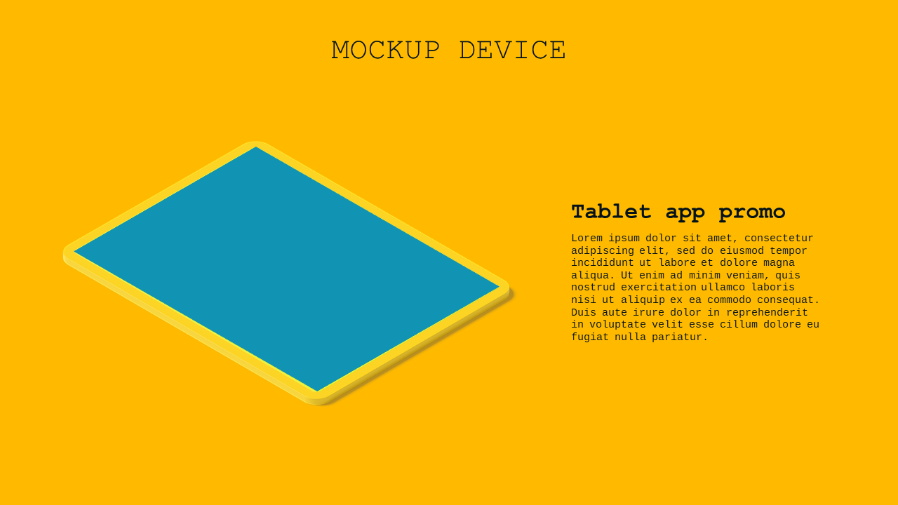 App Mockup PowerPoint Template Dark (Teal Modern)