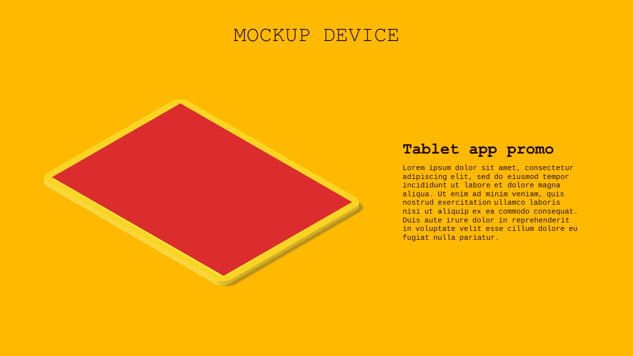 App Mockup PowerPoint Template (Crimson Bold)