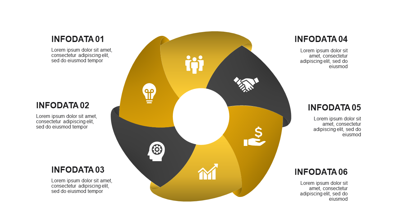 Circular and Triangular Infographic Design