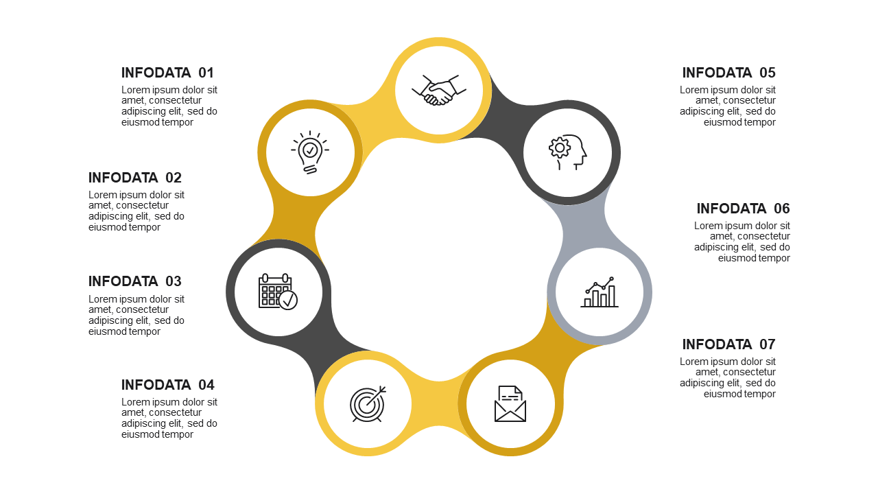 Circular and Triangular Infographic Design