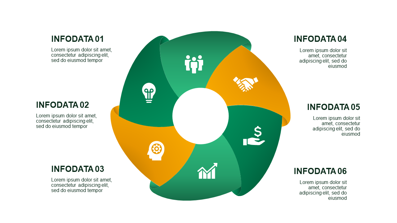 Circular and Triangular Infographic Design