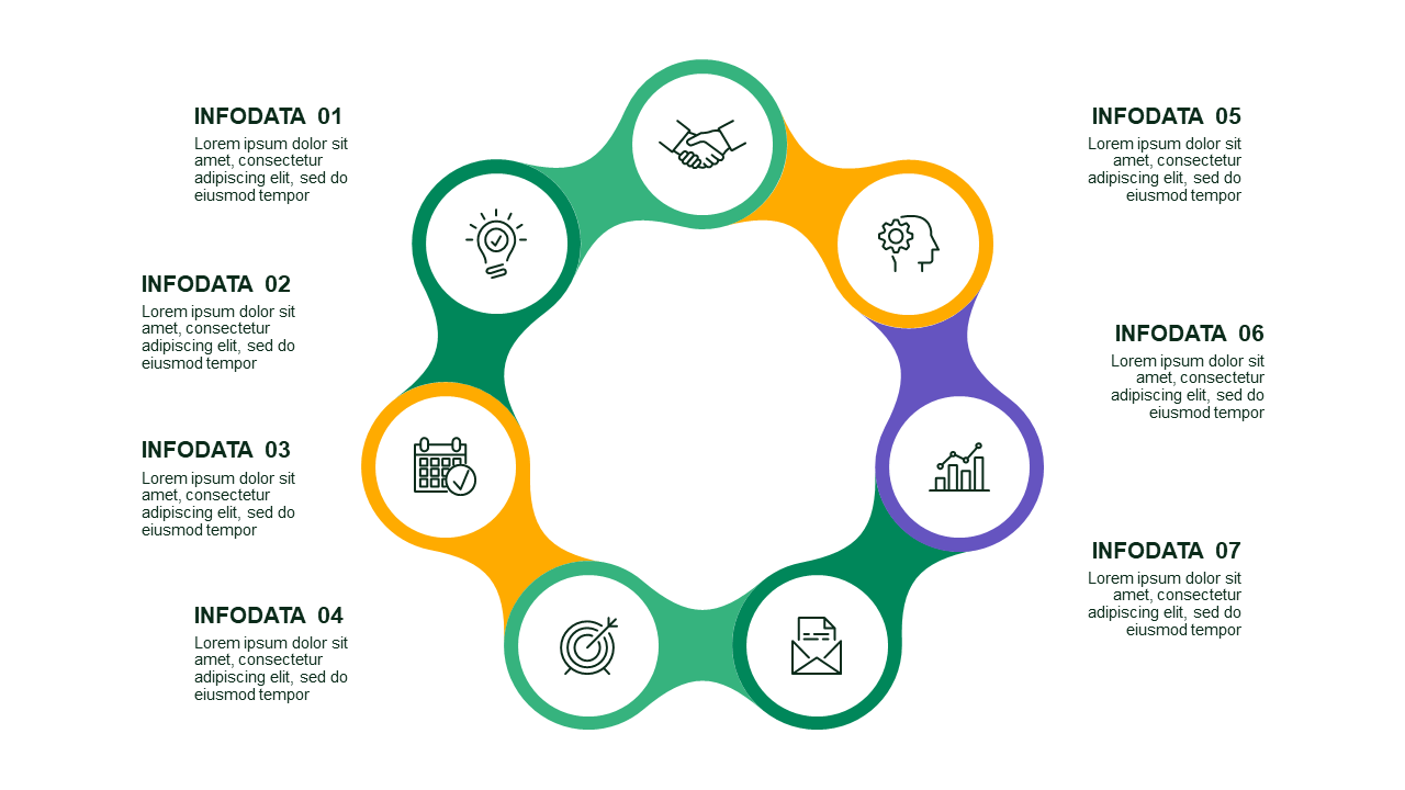 Circular and Triangular Infographic Design