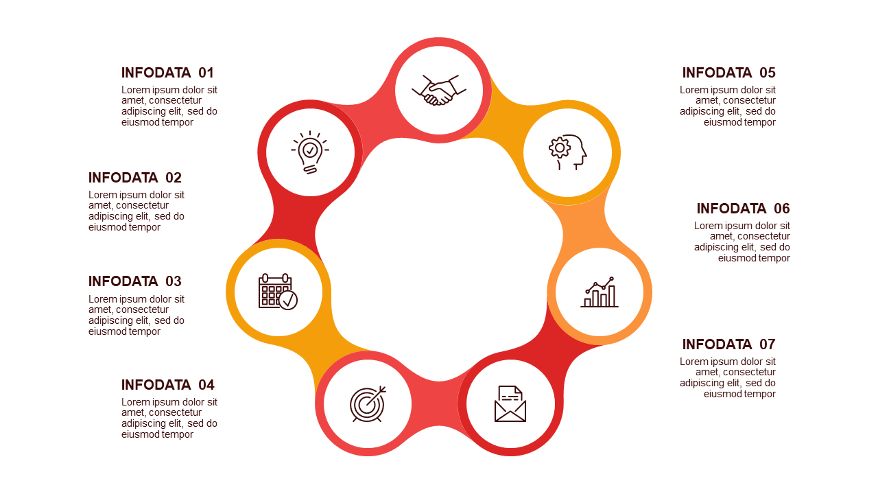 Circular and Triangular Infographic Design