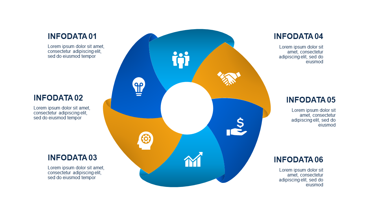 Circular and Triangular Infographic Design