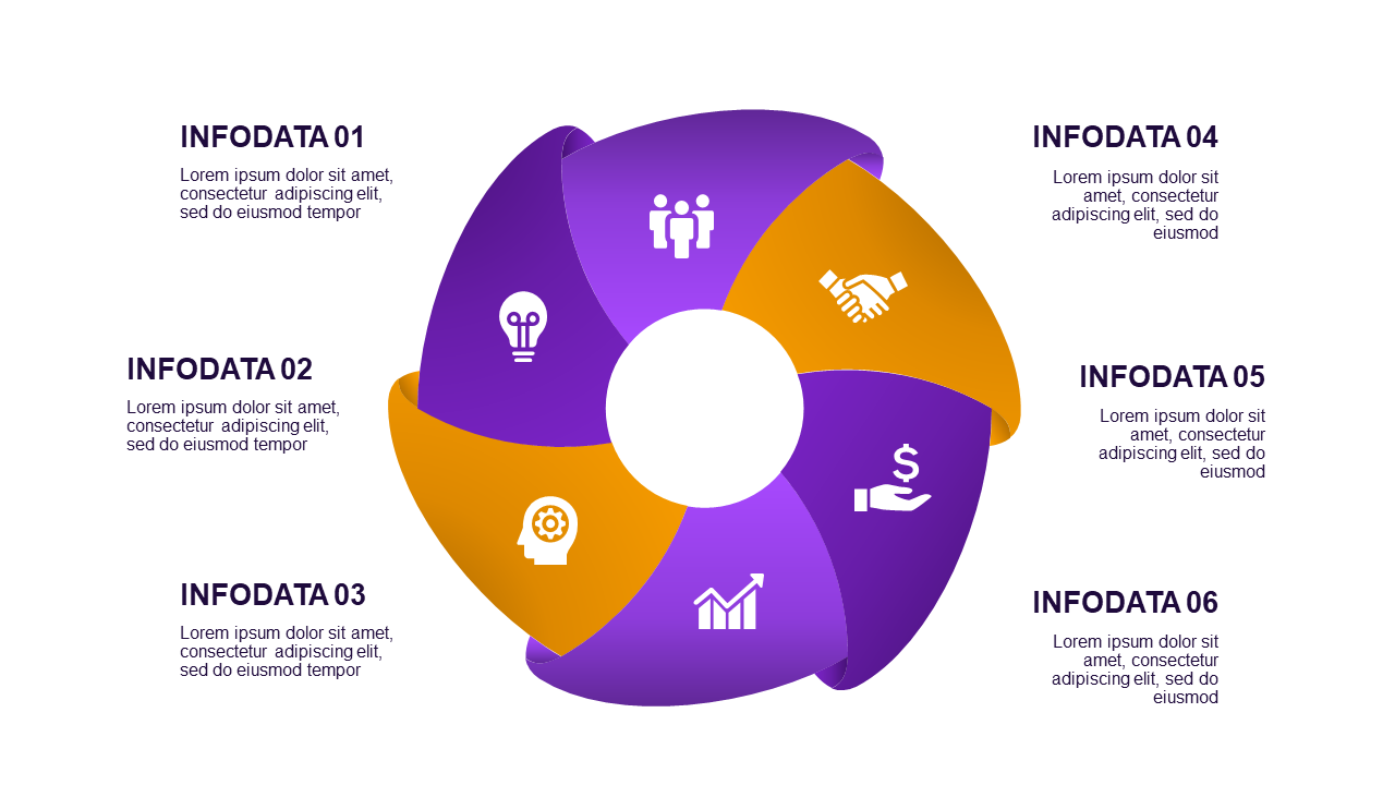 Circular and Triangular Infographic Design