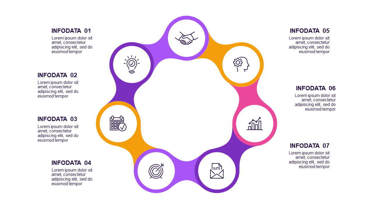 Circular and Triangular Infographic Design