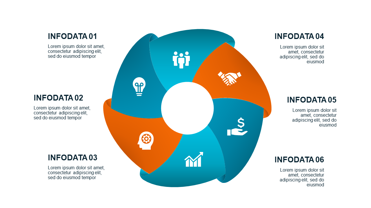 Circular and Triangular Infographic Design
