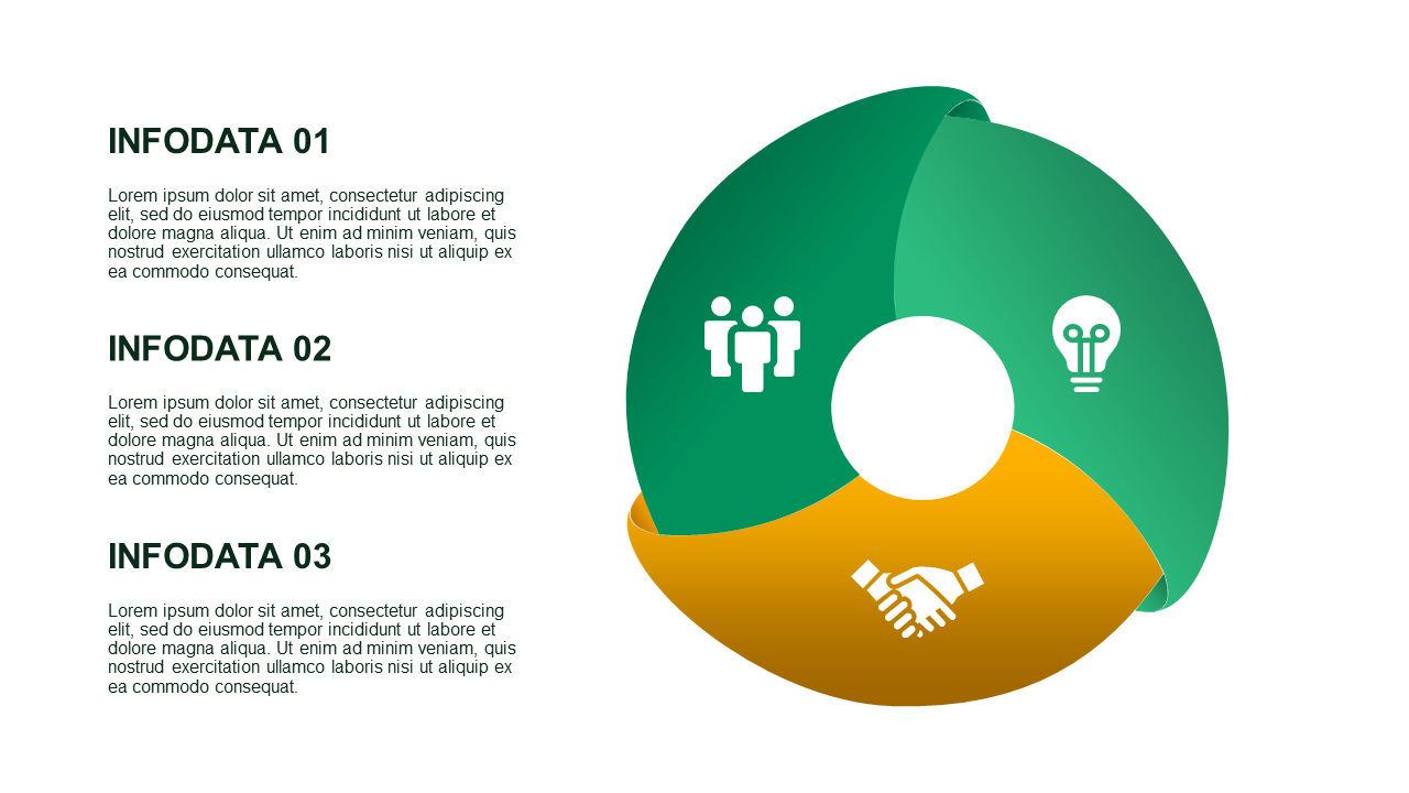 Circular Teamwork Diagram PowerPoint Template (Co...