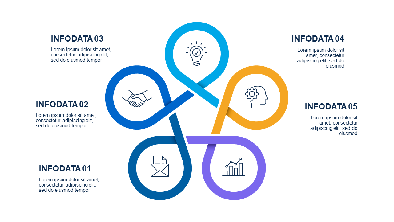 Circular Teamwork Diagram PowerPoint Template (Oc...
