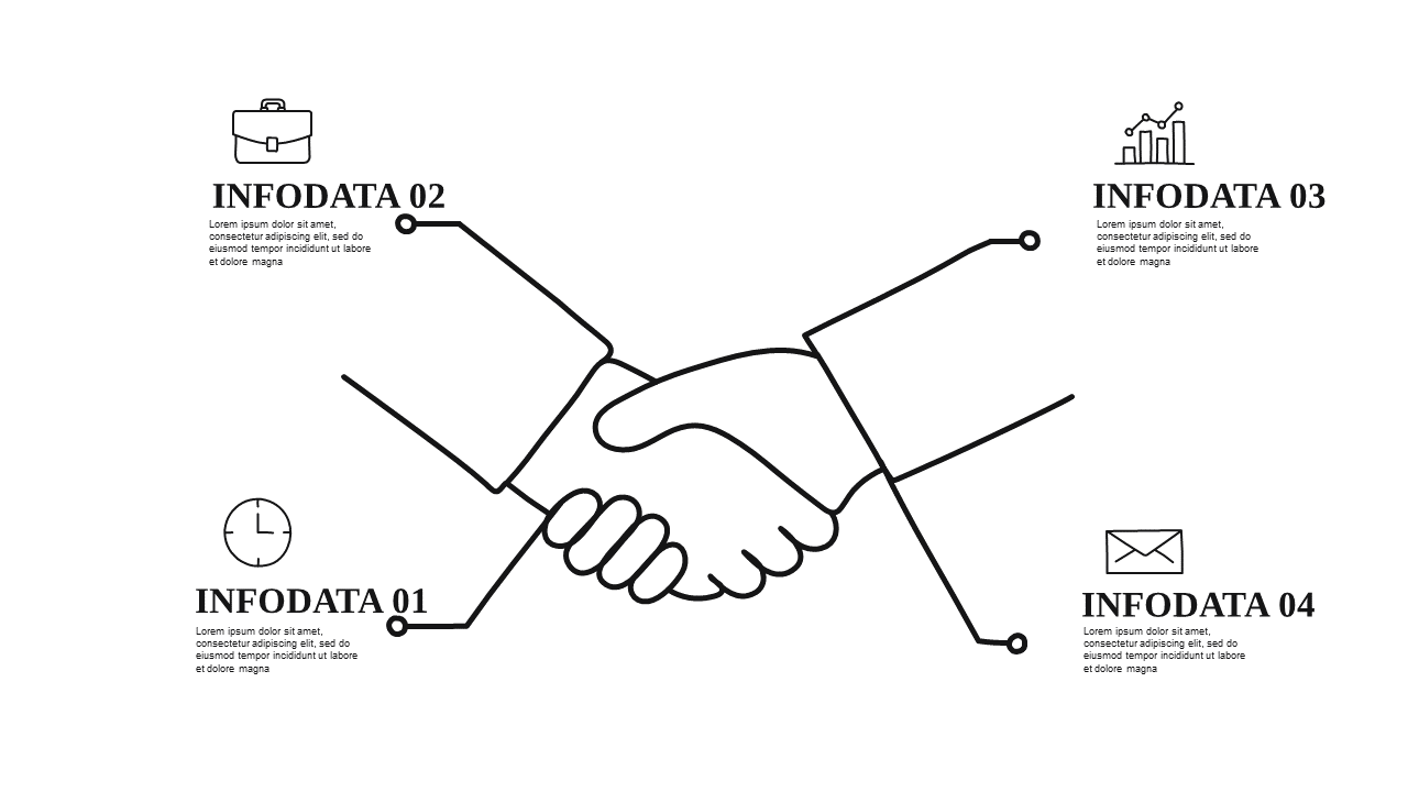 Doodle V2 Handshake Business Partnership Overview – Light – Charcoal Gold