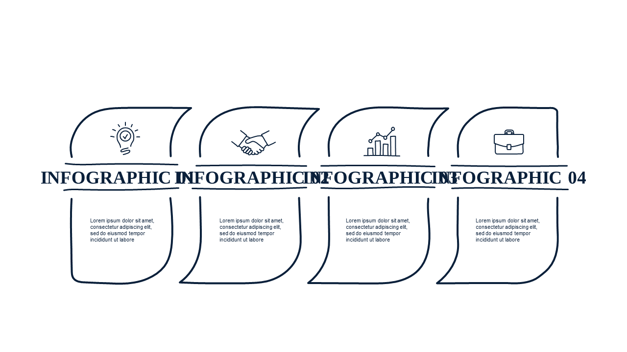 Numbered List Infodata PowerPoint Template (Ocean...