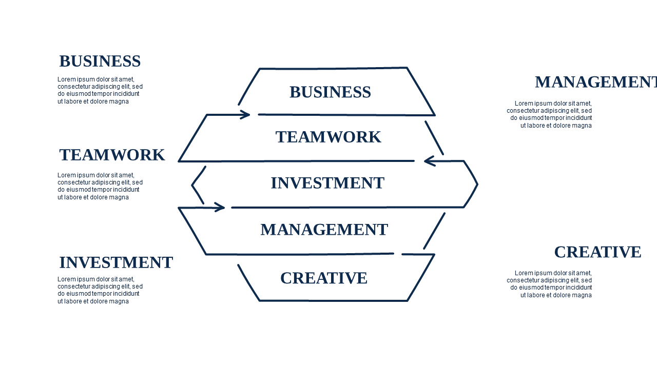 Flowchart Infographic Process Design – Ocean Blue
