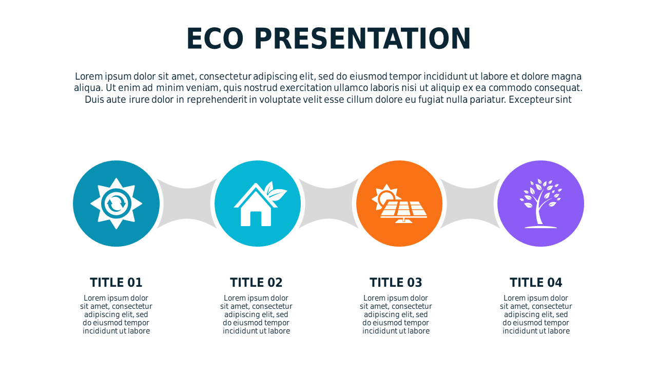Eco Presentation Diagram PowerPoint Template (Tea...