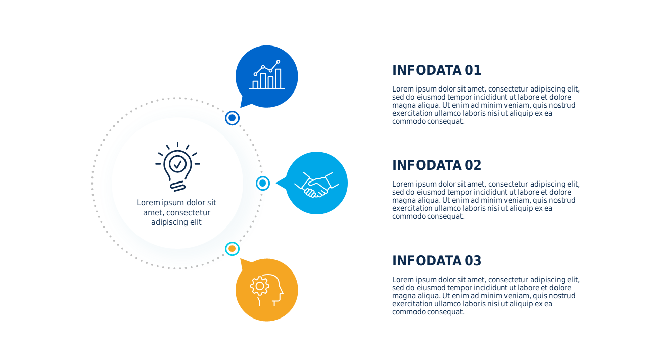 Infographic Style Business Insights Presentation – Light – Ocean Blue