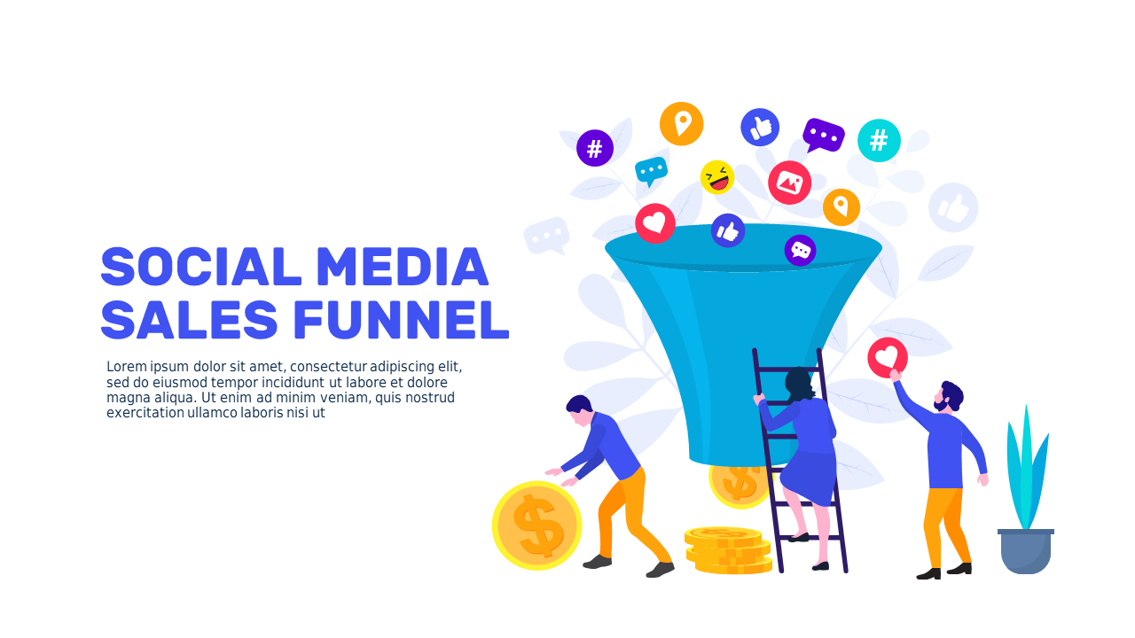 Social Media Engagement Funnel Diagram
