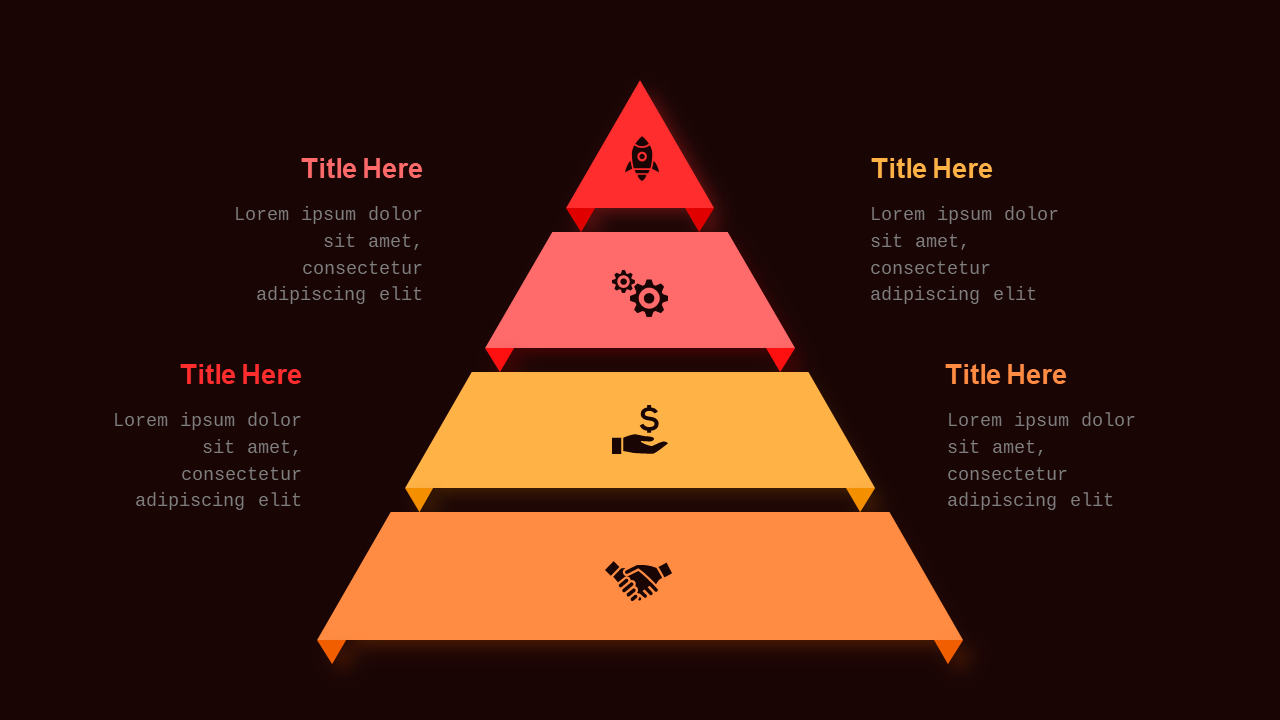 Blue Circular and Heart-Shaped Business Diagrams V4