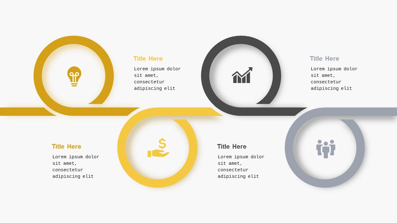 Circular and Triangular Infographic Design
