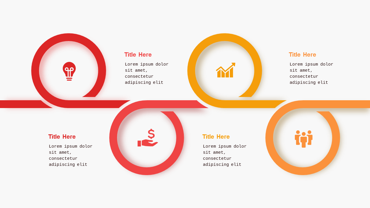Circular and Triangular Infographic Design