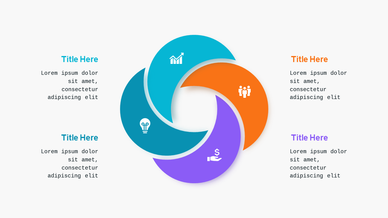Neumorphic Circular Infographic Design