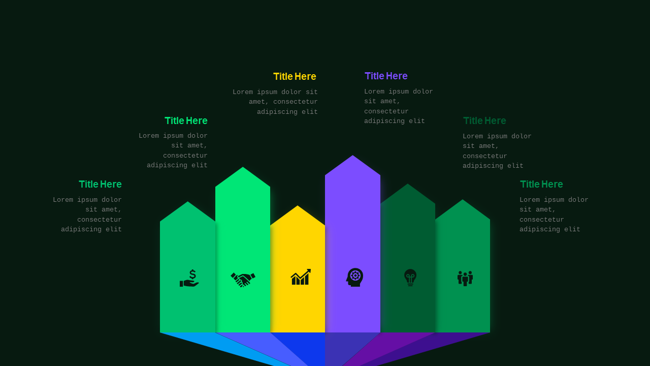 Arrow Diagram for Team Selection PowerPoint Templ...
