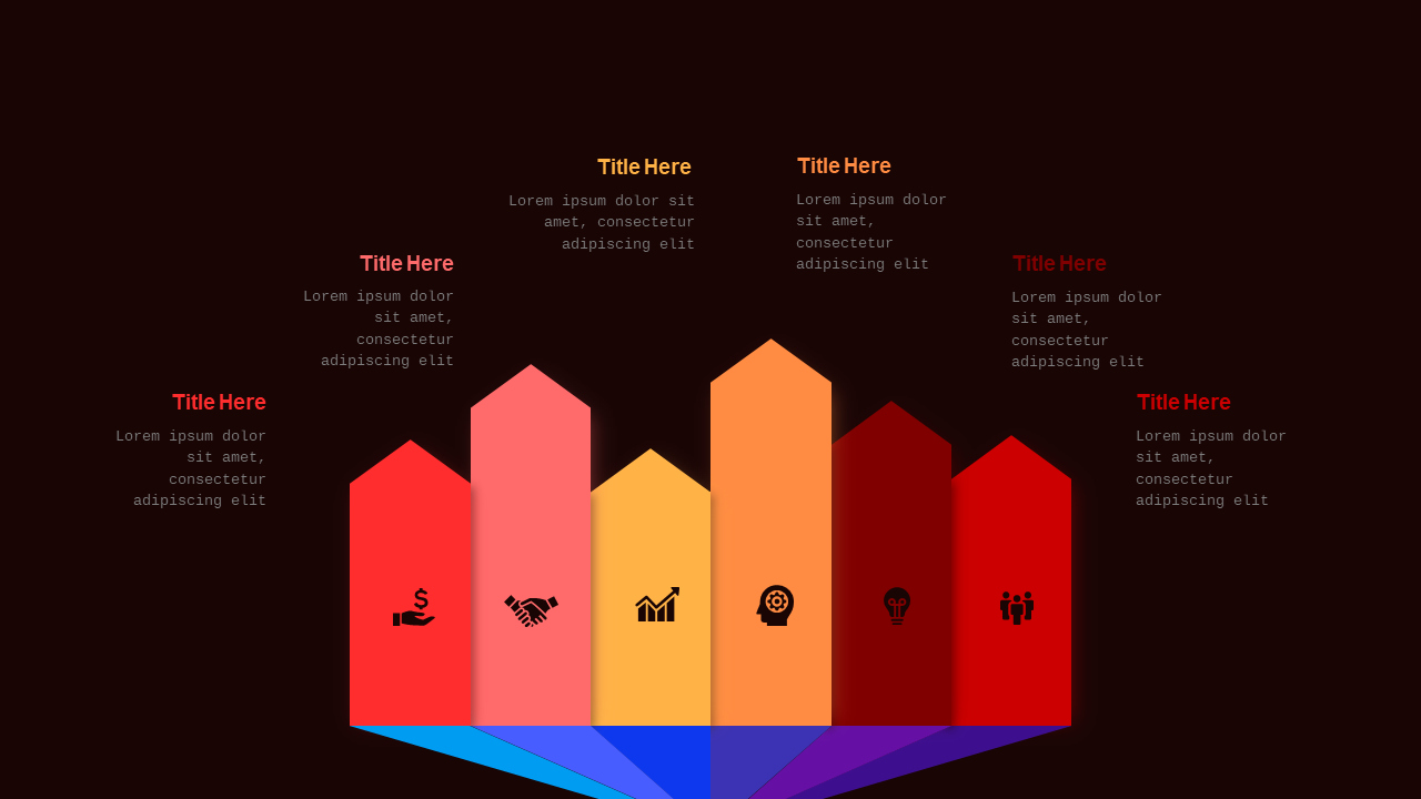 Arrow Diagram for Team Selection PowerPoint Templ...