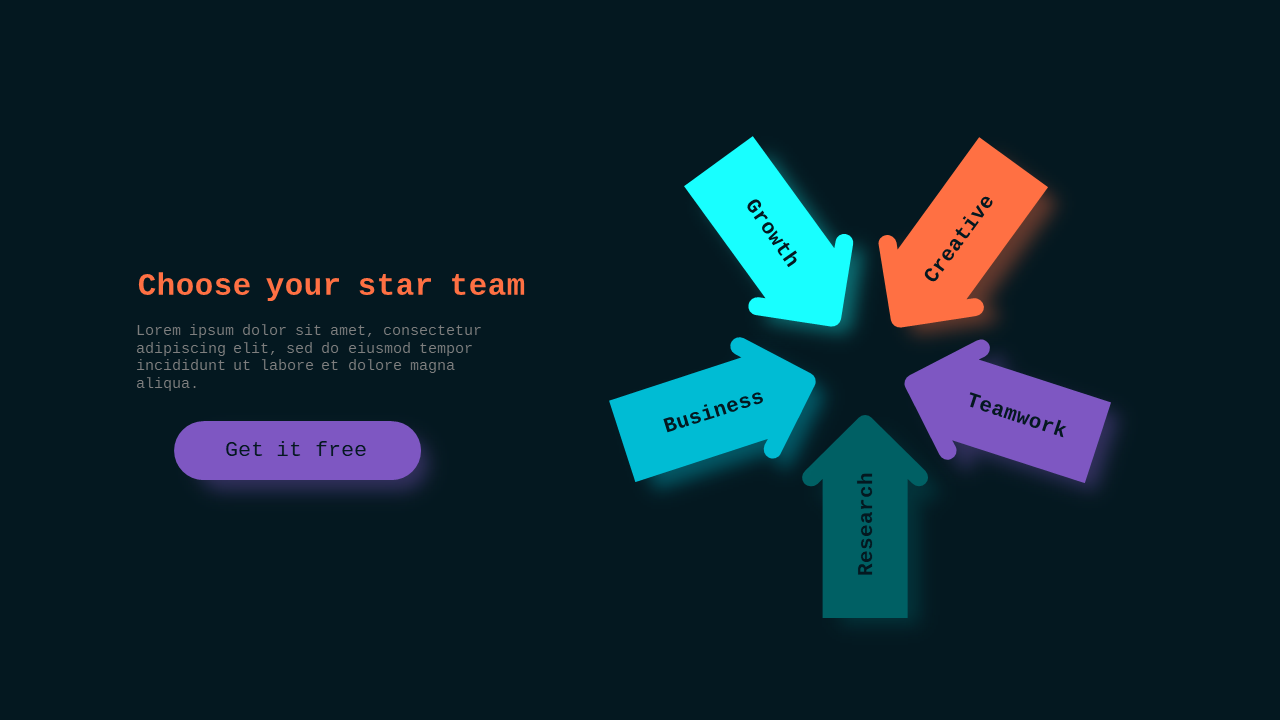 Arrow Diagram for Team Selection PowerPoint Templ...