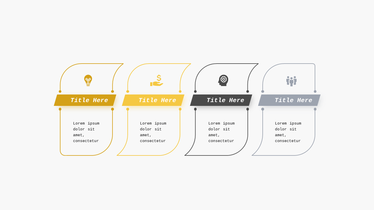 Arrow Diagram for Team Selection PowerPoint Templ...