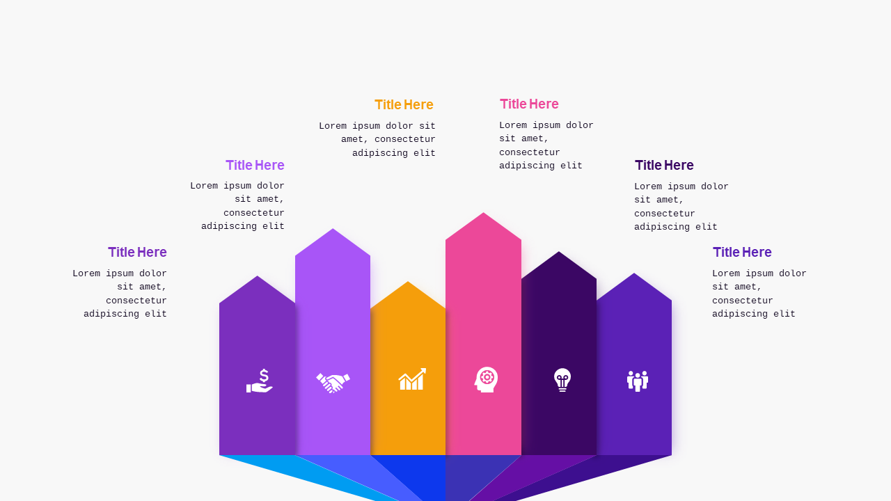 Arrow Diagram for Team Selection PowerPoint Templ...