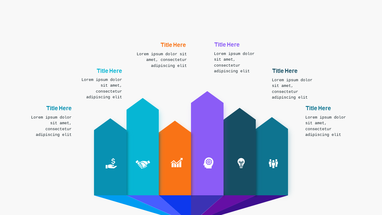 Arrow Diagram for Team Selection PowerPoint Templ...