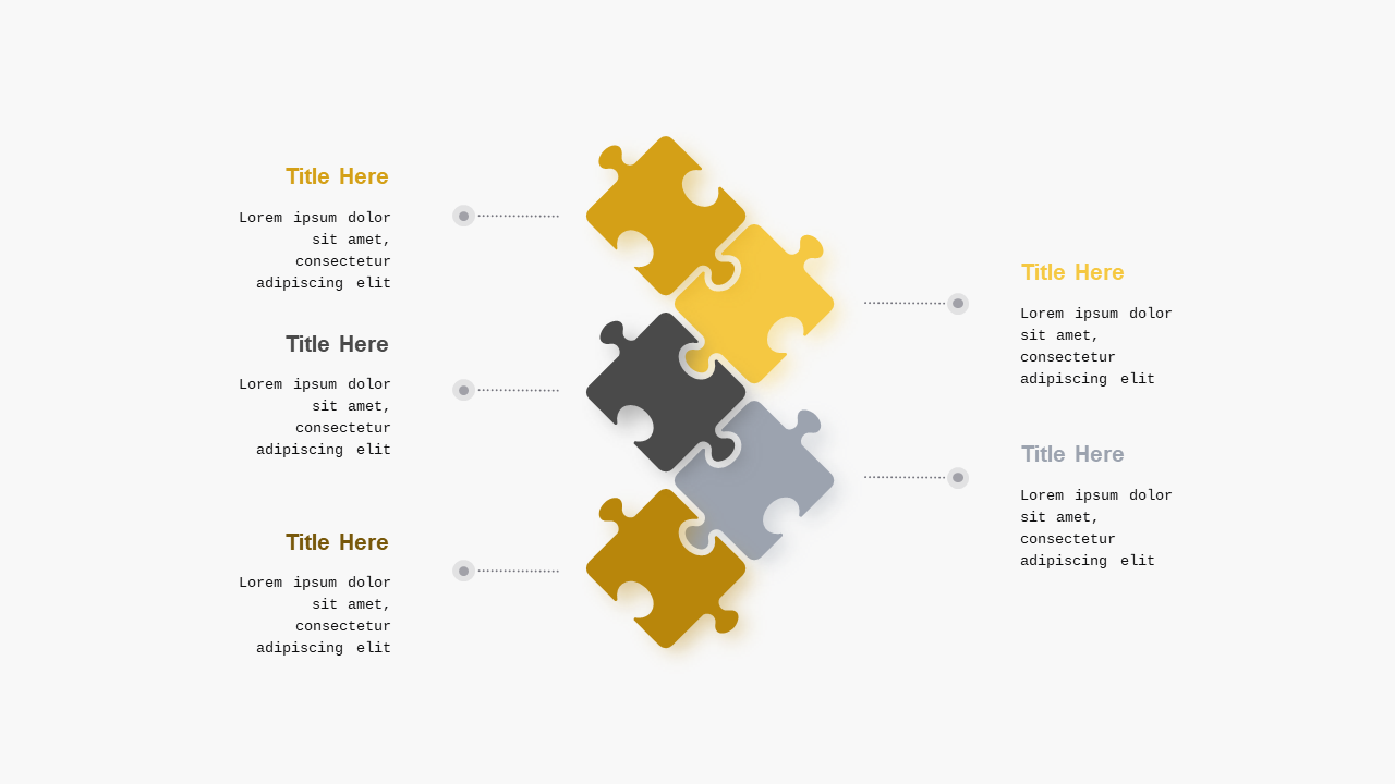Puzzle Piece Infographic PowerPoint Template (Cha...