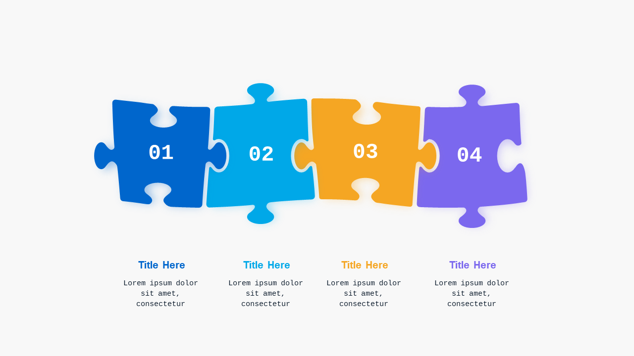 Puzzle Pieces Business Growth Diagram