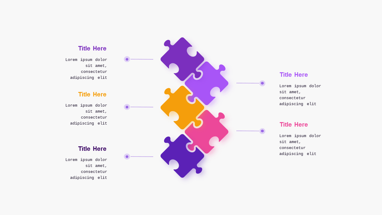 Puzzle Pieces Business Growth Diagram