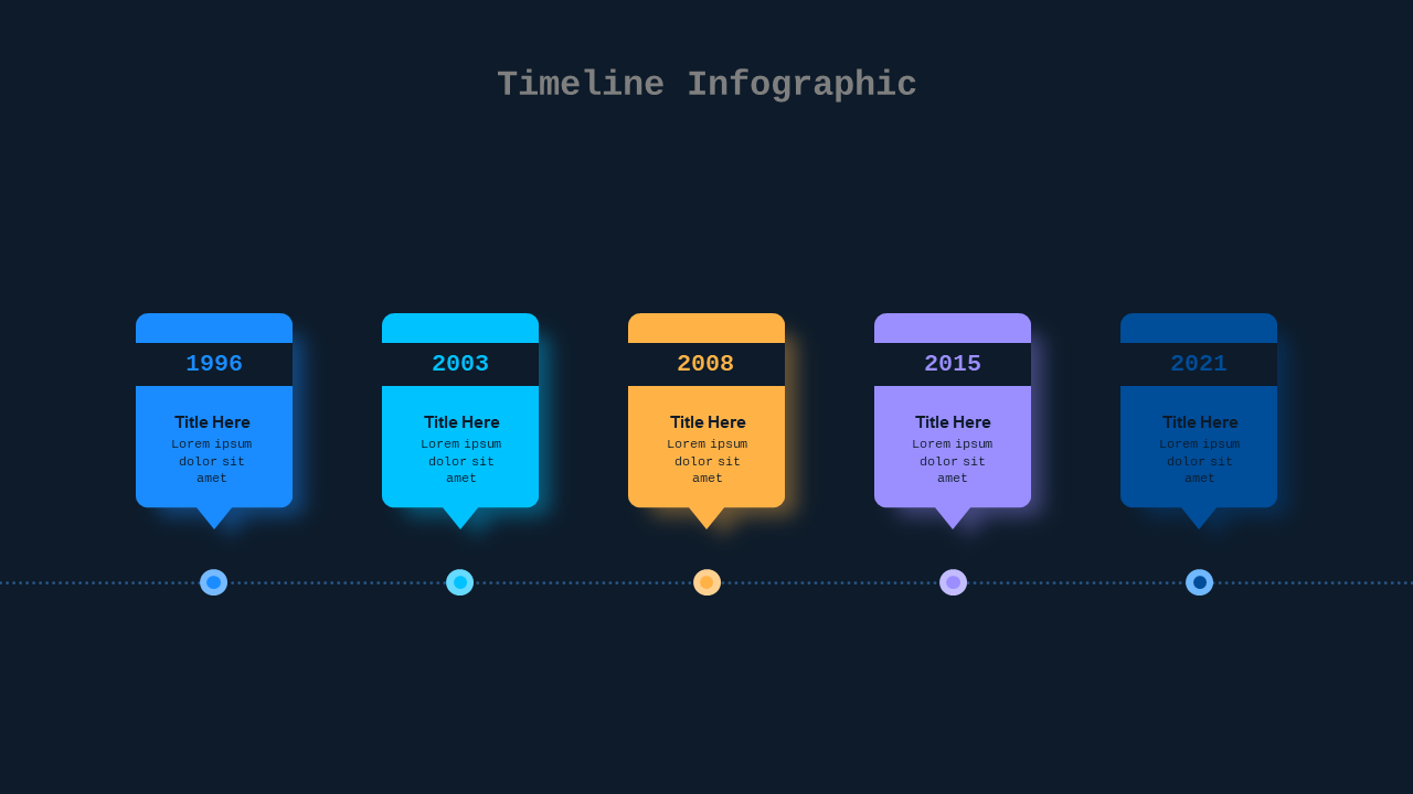 Creative Timeline Infographic Design