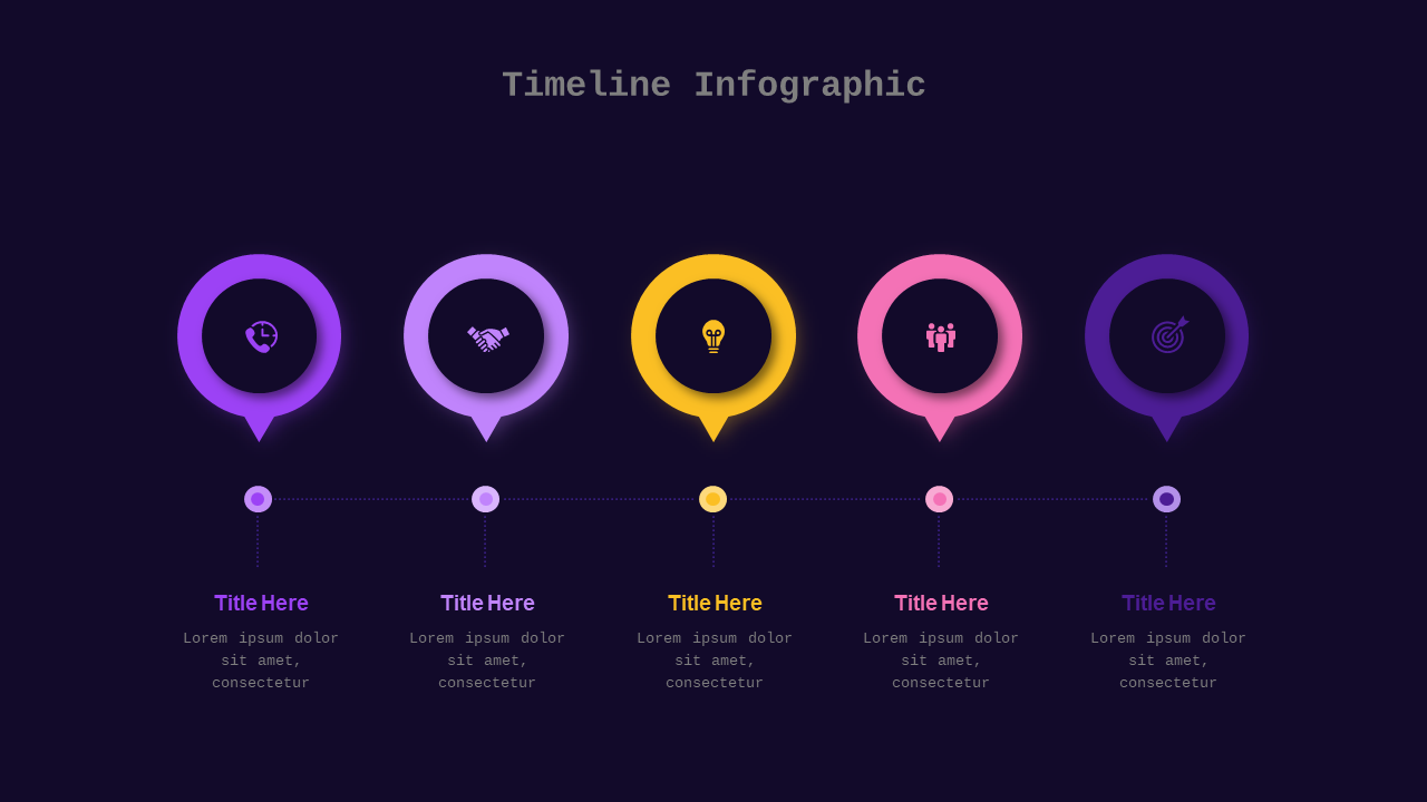 Creative Timeline Infographic Design