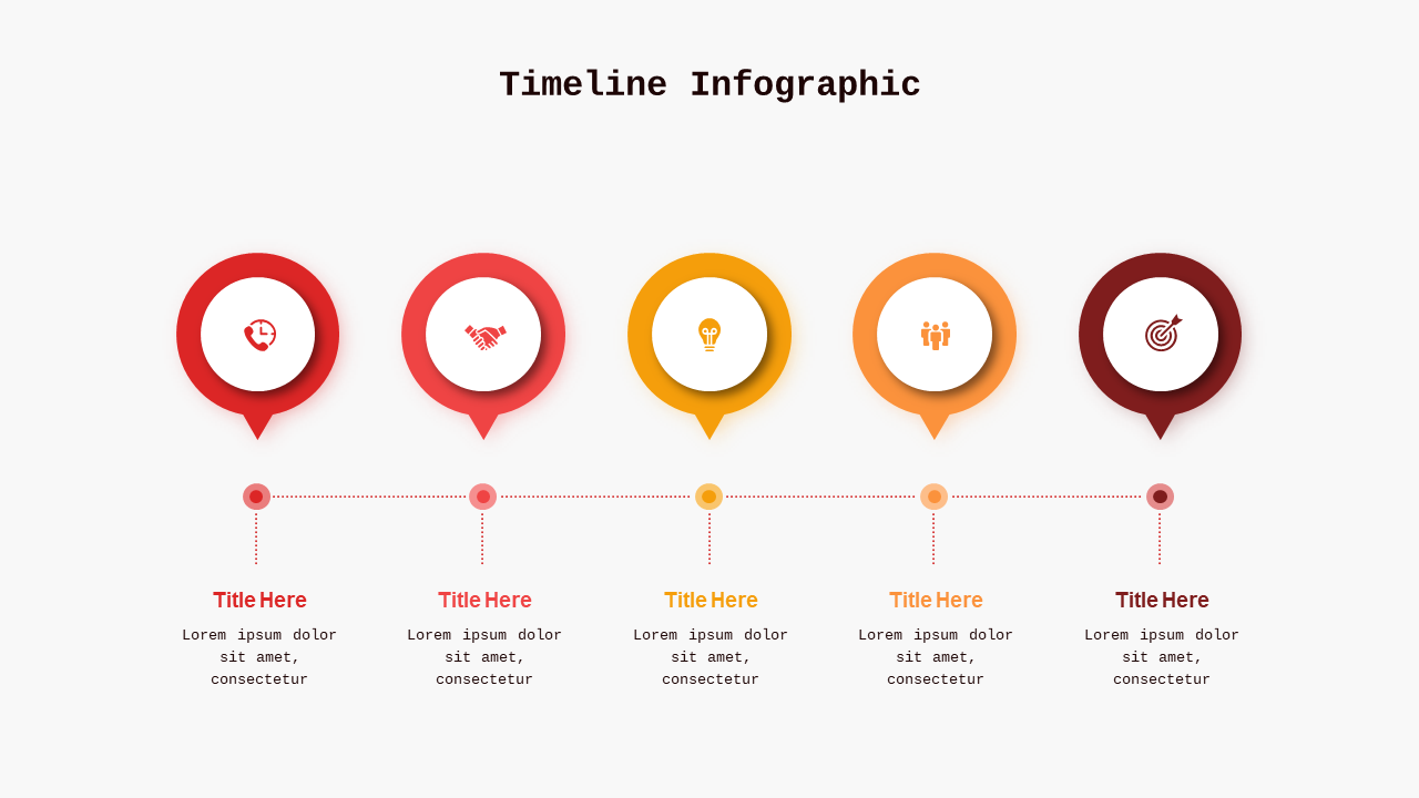 Stylish Timeline Infographic Design