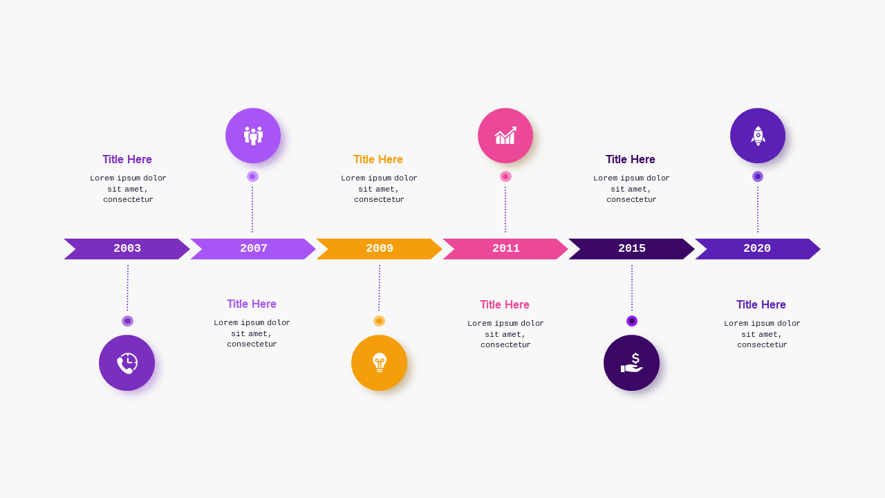 Stylish Timeline Infographic Design