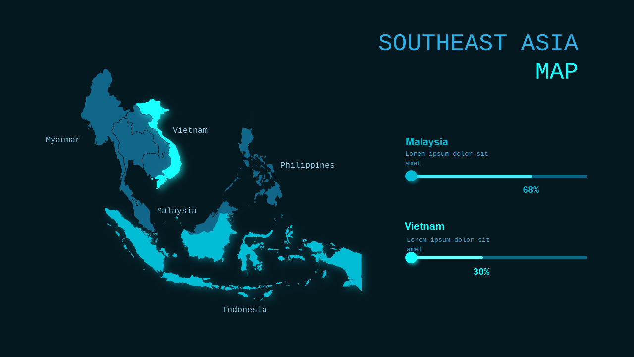 Central Asia Map Infographic PowerPoint Template ...
