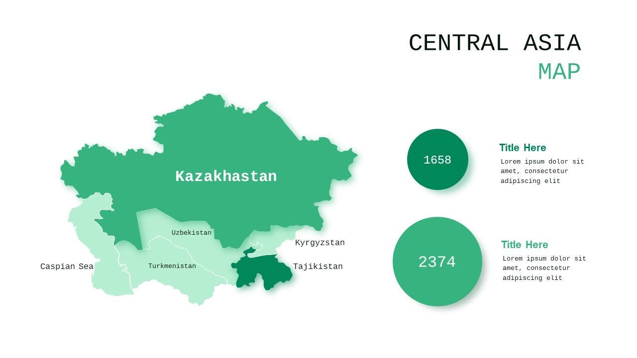 Asia Map Infographic PowerPoint Template (Corpora...