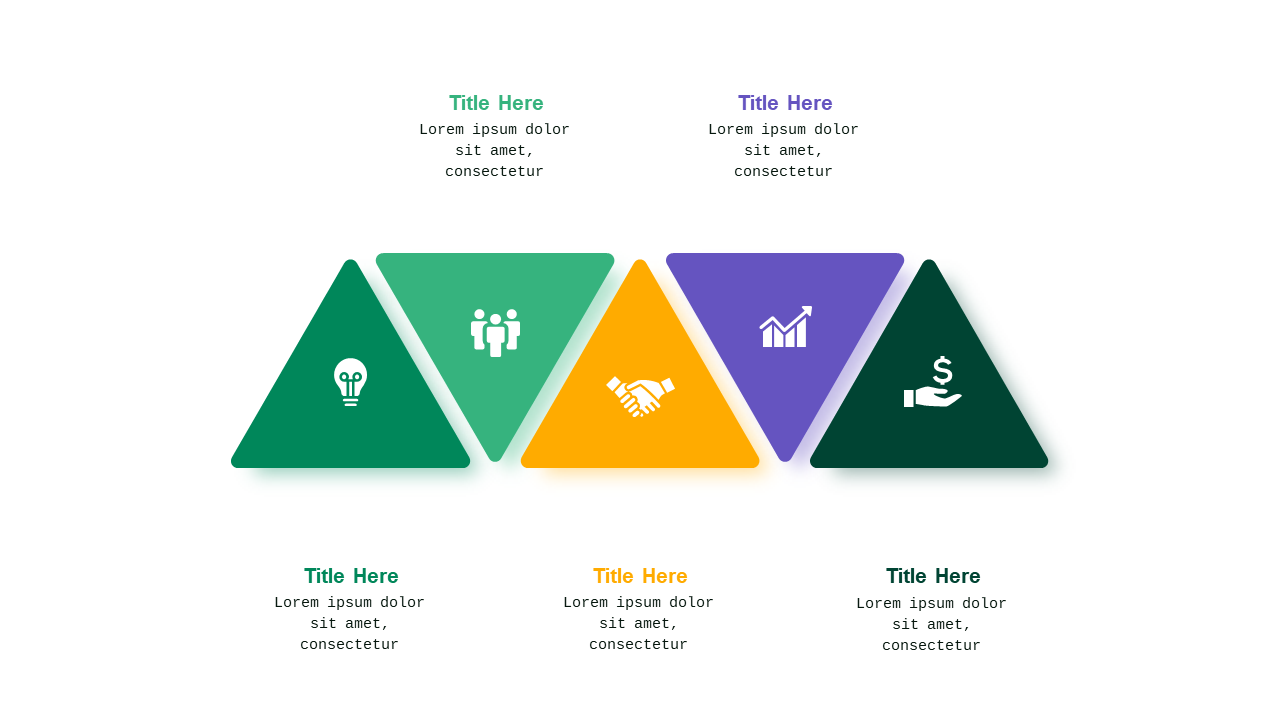 Triangular Infographic PowerPoint Template (Corpo...