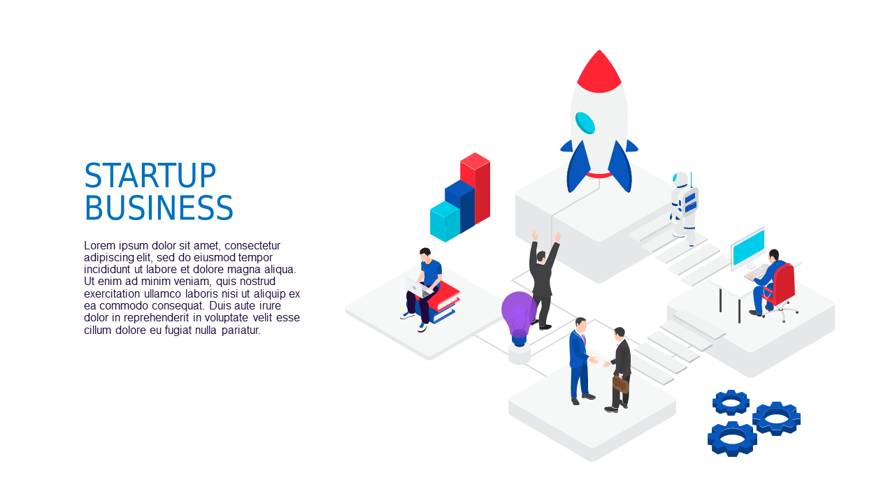 Startup Business Sales Funnel Illustration – Light – Royal Purple