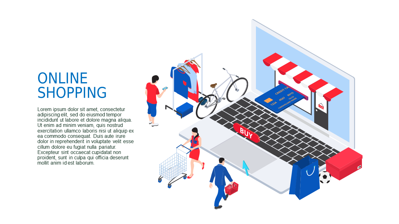 Data Analysis Isometric PowerPoint Template (Corp...