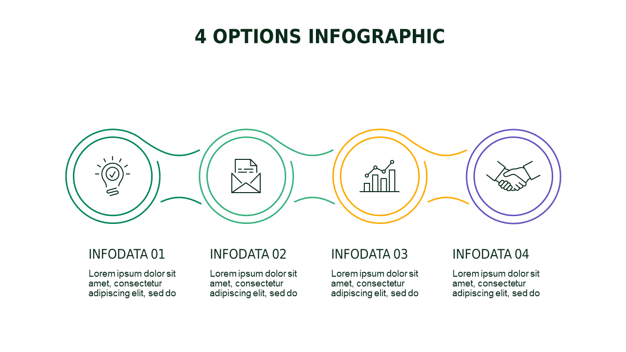 Infographic Options for Data Presentation – Light – Corporate Green