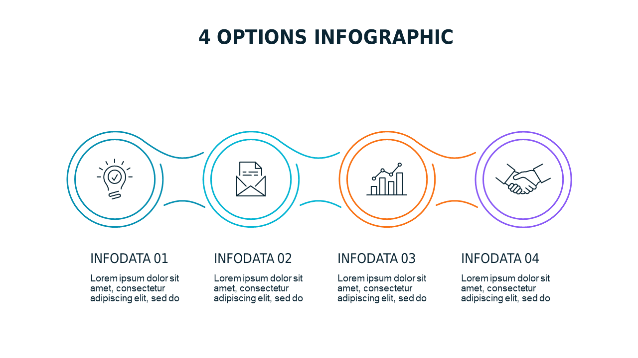 Infographic Options for Data Presentation – Light – Teal Modern